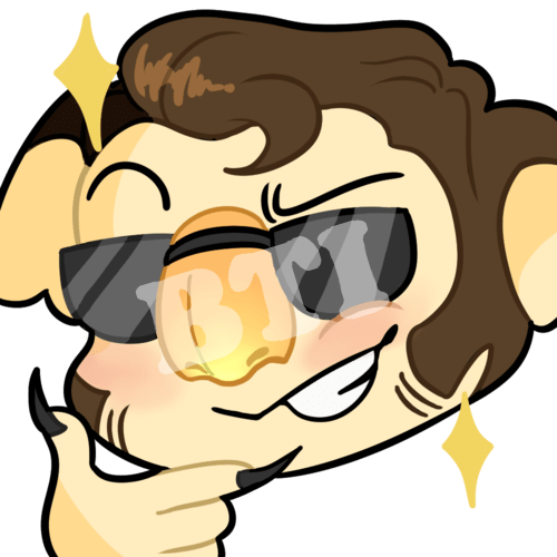 Twitch emote of Eugene the Koala (Animal Crossing) being smug. Used as a bit unlockable emote.
